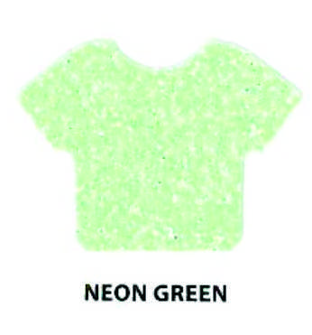 Siser HTV Vinyl Glitter NEON Green 12"x20" Sheet